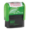 2000Plus Green Line Rectangle Self Inker Stamp (3/4"x1 7/8")